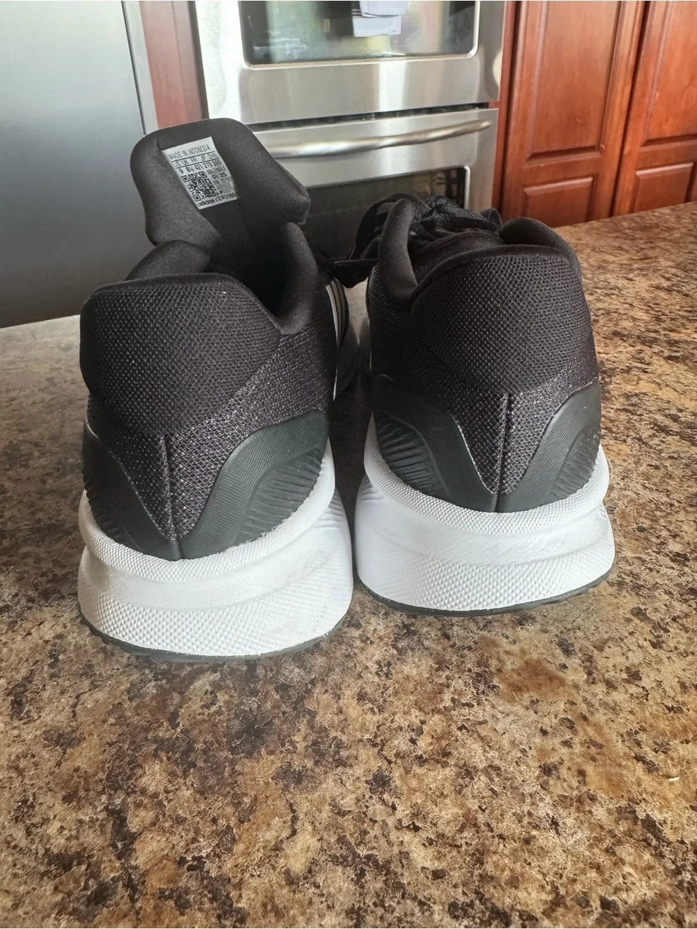 NWOT adidas Black and White Athletic Running Shoes